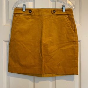NWT Banana Republic 📔✨☕️ Mustard Yellow Corduroy Retro Skirt